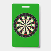 Badge Équipement de sport - cible de fléchettes 1 (Arrière)