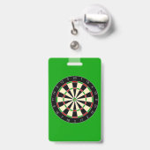 Badge Équipement de sport - cible de fléchettes 1 (Arrière avec rétractable)