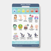 Badge Espagnol médical - Évaluation de base (Arrière)