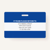 Badge Essentiel | ID photo de l'employé moderne (Dos)