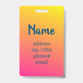 Badge Est-ce que Tide Splash Ma chaise - étiquette de ba (Arrière)