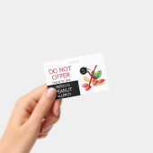 Badge Étiquette d'alerte d'allergie aux aliments de caca (Manuel / portable)