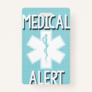 Badge Étiquette d'alerte Médicale pour les allergies ali