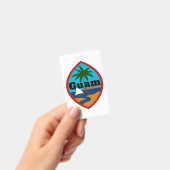 Badge Étiquette de bagage avec le sceau de Guam (Manuel / portable)