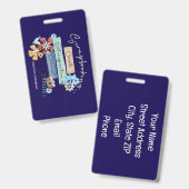 Badge étiquette de bagage Crop & Connect Atlanta (Avant & arrière)