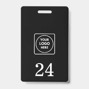 Badge Étiquette de clé de numéro de chambre noire   Hôte