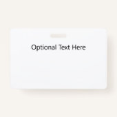 Badge Étiquette de nom avec logo vétérinaire - texte ID  (Dos)