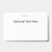 Badge Étiquette de nom avec vache vétérinaire, texte ID (Dos)