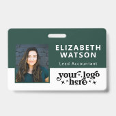 Badge Étiquette de nom de cordon personnalisée ID d'évén (Avant)