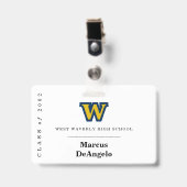 Badge / Étiquette de nom de retrouvailles de toute (Avant avec clip)