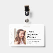 Badge / Étiquette de nom de réunion de toute année (Avant avec clip)