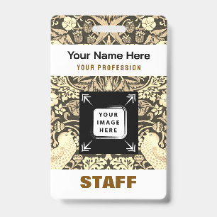 Badge Étiquette de nom d'employé personnalisée Logo de l