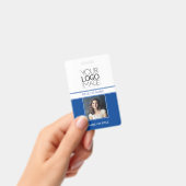 Badge Étiquette de nom professionnelle avec photo simple (Manuel / portable)