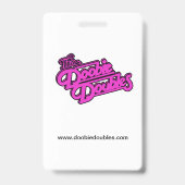 Badge Étiquette de nom Spooky Doobie Doubles Halloween (Arrière)
