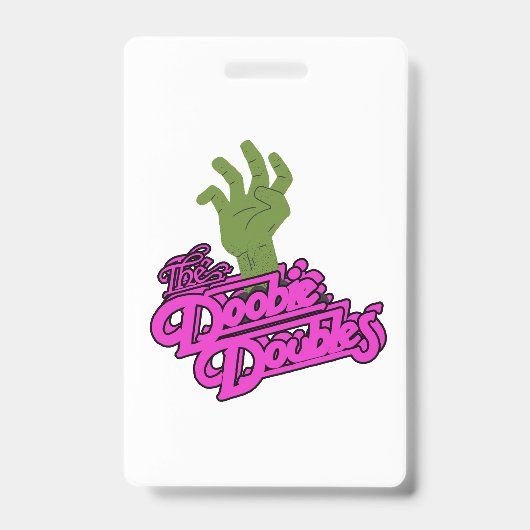 Badge Étiquette de nom Spooky Doobie Doubles Halloween (Avant)