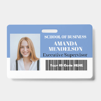 Badge Étiquette de photo de personnel horizontale person