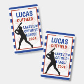 Badge Étiquette de sac de baseball (Avant & arrière)