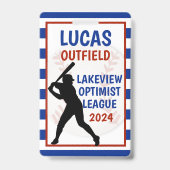 Badge Étiquette de sac de baseball (Arrière)