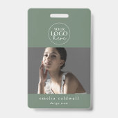 Badge Étiquette de sécurité avec nom et photo EMELIA Sag (Avant)