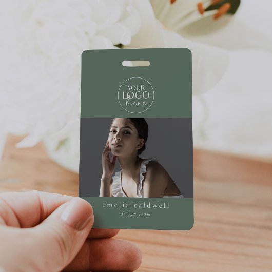 Badge Étiquette de sécurité avec nom et photo EMELIA Sag