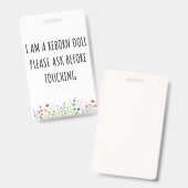 Badge Étiquette de siège auto pour poupée Reborn (Avant & arrière)