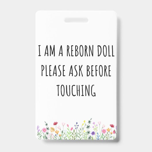 Badge Étiquette de siège auto pour poupée Reborn (Avant)
