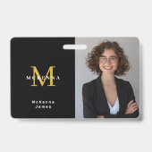 Badge Étiquette d'identification de sécurité avec code Q (Avant)