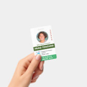 Badge Étiquette d'identification du nom de l'enseignant, (Manuel / portable)