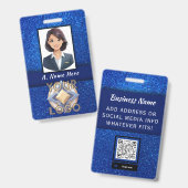 Badge Étiquette d'identification du personnel de mariage (Avant & arrière)