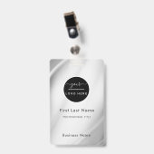 Badge Étiquette du personnel de l'insigne de nom de l'em (Avant avec clip)