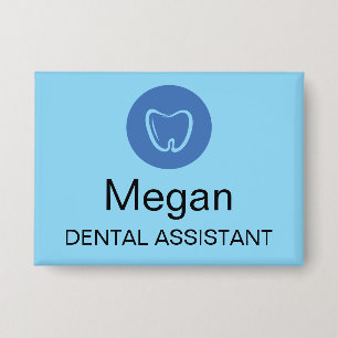 Badge Étiquette moderne pour assistant dentaire professi