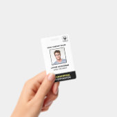 Badge Étiquette Nom de l'ID photo de l'employé de l'enqu (Manuel / portable)