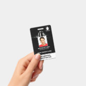 Badge Étiquette Nom de l'ID photo de l'employé de l'enqu (Manuel / portable)