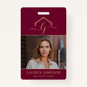 Badge Étiquette Nom du locateur promotionnel immobilier
