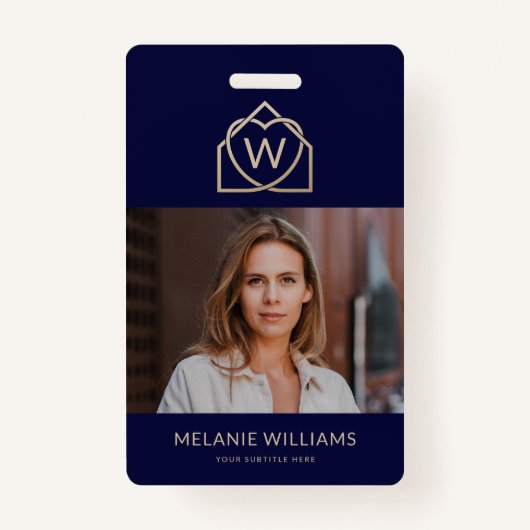 Badge Étiquette Nom du locateur promotionnel immobilier (Devant)