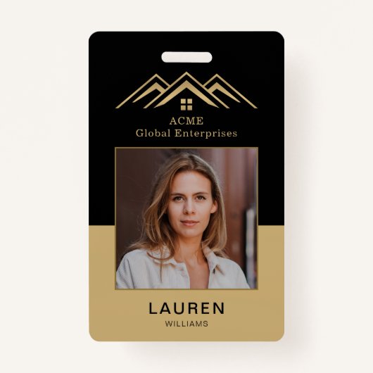 Badge Étiquette Nom du locateur promotionnel immobilier  (Devant)