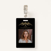 Badge Étiquette Nom du locateur promotionnel immobilier  (Dos avec clip)