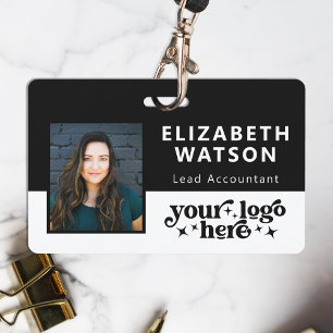 Badge Étiquette nominative personnalisée sur cordon avec