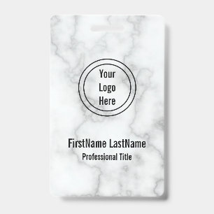 Badge Étiquette nominative professionnelle pour employé