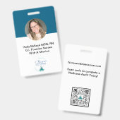 Badge Étiquette nominative suspendue (Avant & arrière)