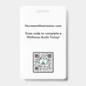 Badge Étiquette nominative suspendue (Arrière)