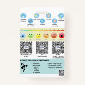 Badge Étiquette rapide pour les infirmières hospitalière (Dos)