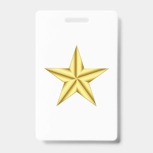 Badge Étoile d'or du général militaire