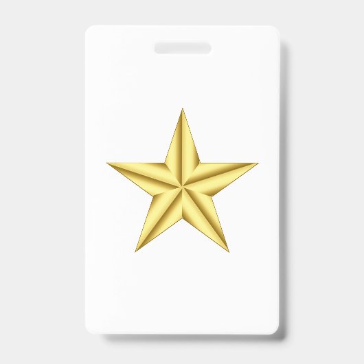 Badge Étoile d'or du général militaire (Front)