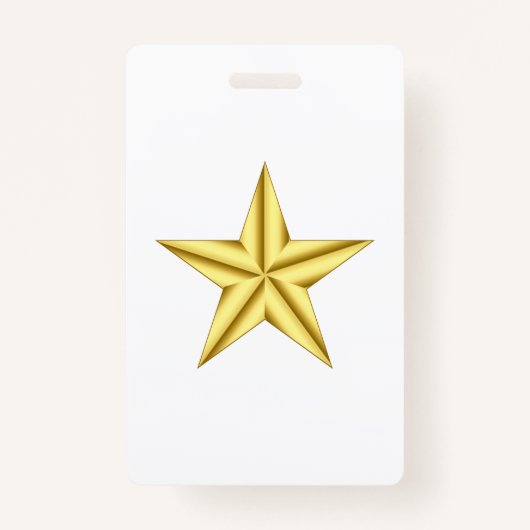 Badge Étoile d'or du général militaire (Devant)
