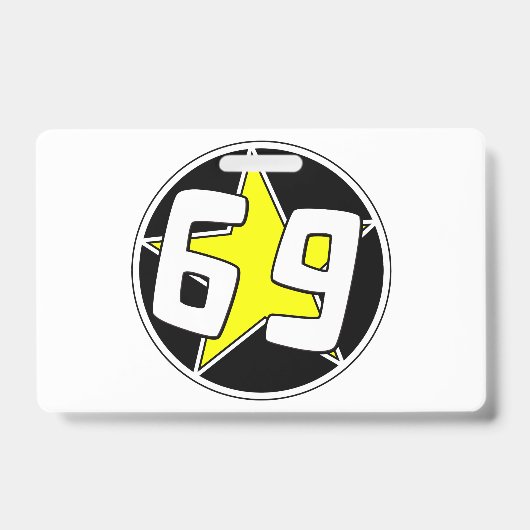 Badge Étoile jaune 69 (Avant)