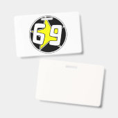 Badge Étoile jaune 69 (Avant & arrière)