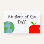 Badge Étudiant du JOUR ! (Devant)