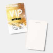 Badge événement atelier d'accès exclusif VIP (Avant & arrière)