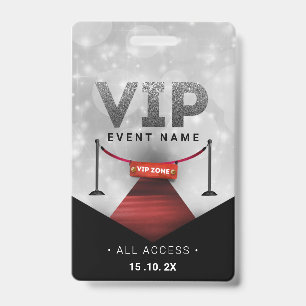 Badge Événement d'accès VIP exclusif